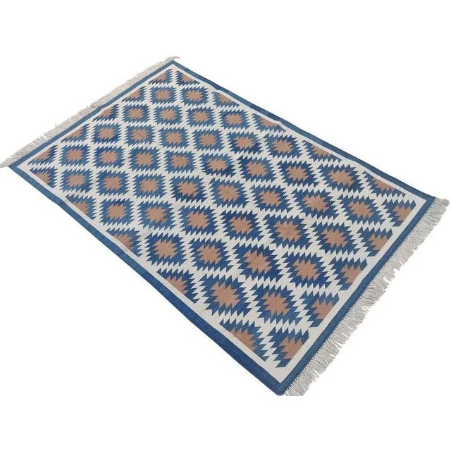 Casa Cosima Aelis Rug, 5x8, Blue For Sale - Image 4 of 5