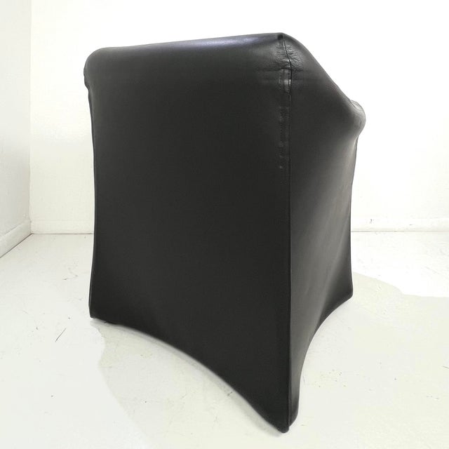 Black "Piccola Tentazione" Armchair Attributed to Mario Bellini for Cassina For Sale - Image 8 of 17