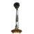 Art Deco Bronze Electric Ceiling Pendant With Stepped Glass Globe For Sale - Image 4 of 5