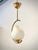 Mid-Century Modern Mid-Century Modern Opaline Glass and Brass Pendant, Sweden, 1950s For Sale - Image 3 of 11