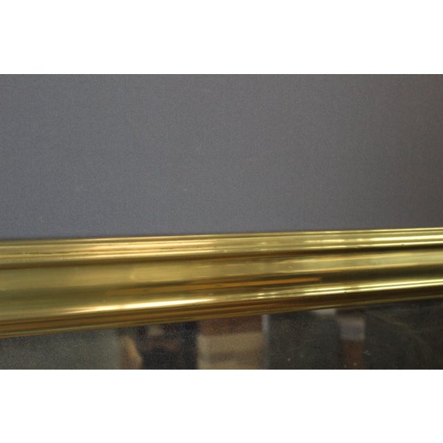 Brass and Mercury Bistro Mirror, 19th Century For Sale - Image 6 of 14