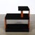 Wood Art Deco Machine Age Three-Tier Black Lacquer & Walnut Side Table For Sale - Image 7 of 14