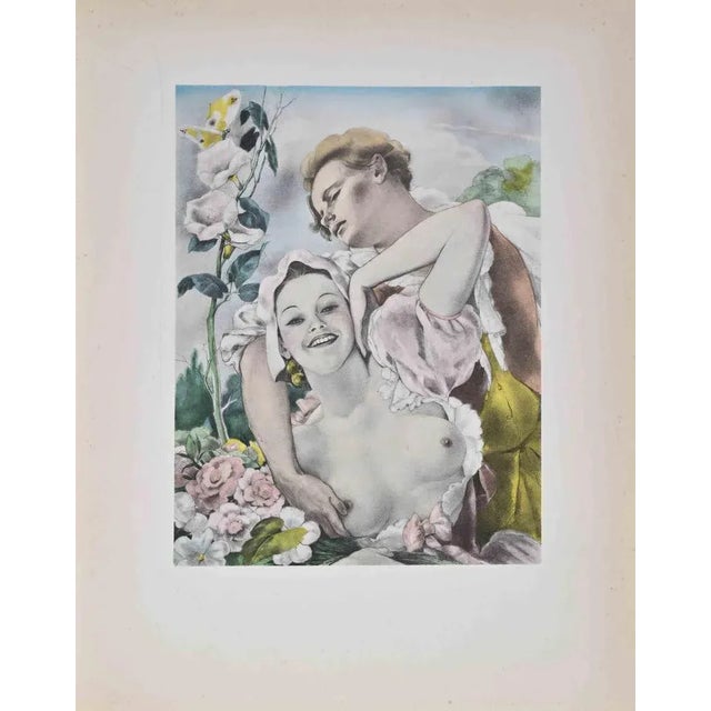 The Flowers is a color lithograph on ivory paper, created by the Italian artist Umberto Brunelleschi (Montemurlo 1879-...
