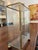 Vintage Brass & Glass Tabletop Display Vitrine For Sale - Image 4 of 4