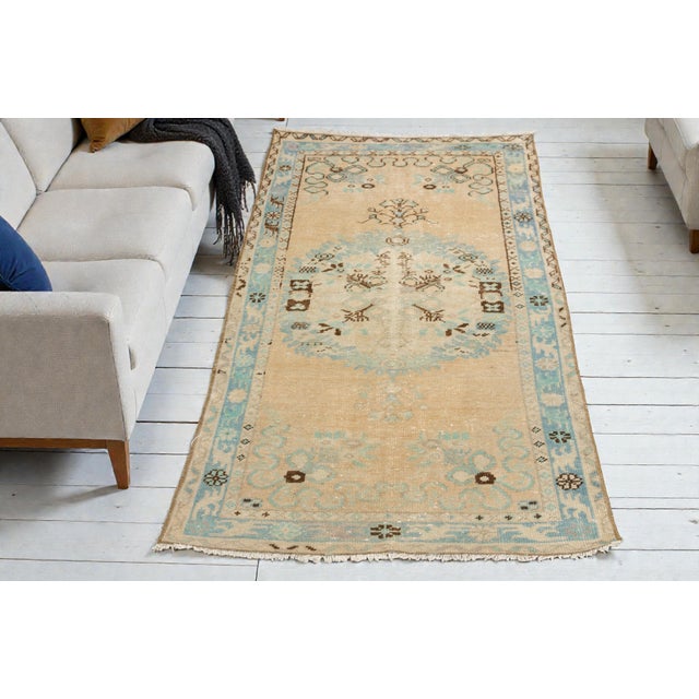 1960s Mid 20th Century Anatolian Kurdish Handknotted Area Rug For Sale - Image 5 of 10