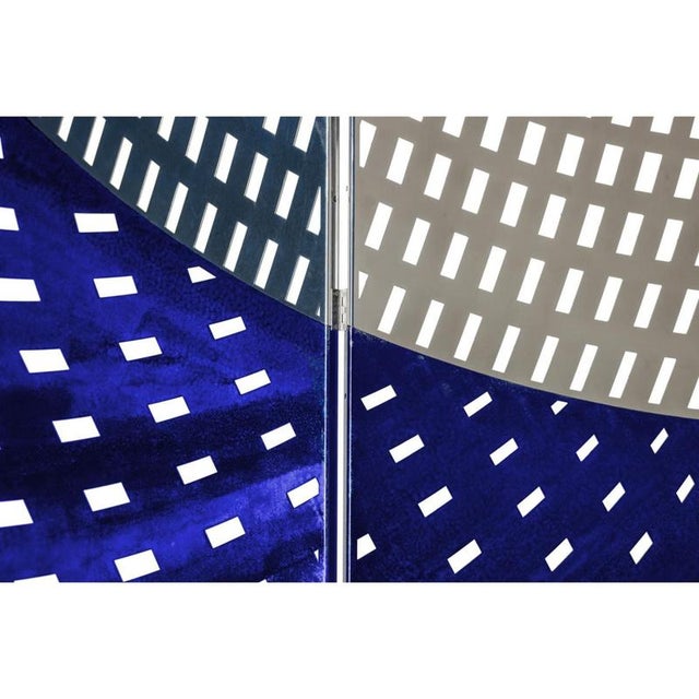 Not Yet Made - Made To Order Blu Di Prussia Otto Room Divider in Powder-Coated Aluminum by Altreforme For Sale - Image 5 of 9