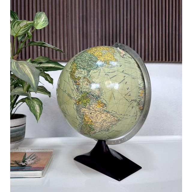 Table Globe with Bakelite Base from Jro-Verlag München, Germany, 1950s For Sale - Image 10 of 13