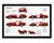 Vintage 1980s Framed Ferrari Sports Car Lithograph Print 12 X 18 In For Sale - Image 9 of 9