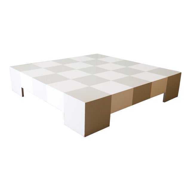 Milo Baughman for Thayer Coggin Checkerboard Low Coffee Table 1969 For Sale