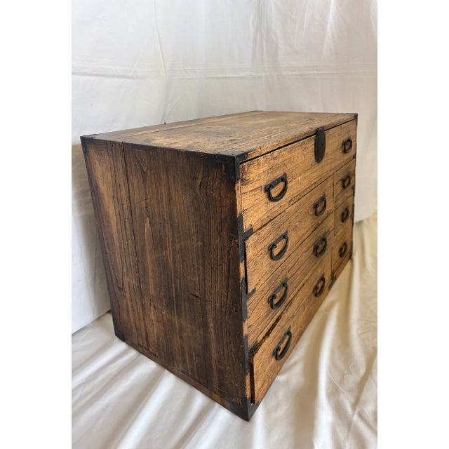 Antique Japanese Tansu Chest For Sale - Image 4 of 7