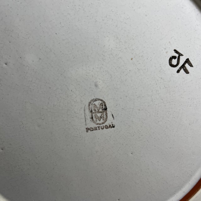 Ceramic 1980s MM Portugal Sun Flower Plate - Set of 8 For Sale - Image 7 of 10