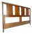 Walnut c1970s Baughman Style Queen Size Headboard Bed Mid Century Modern MINT For Sale