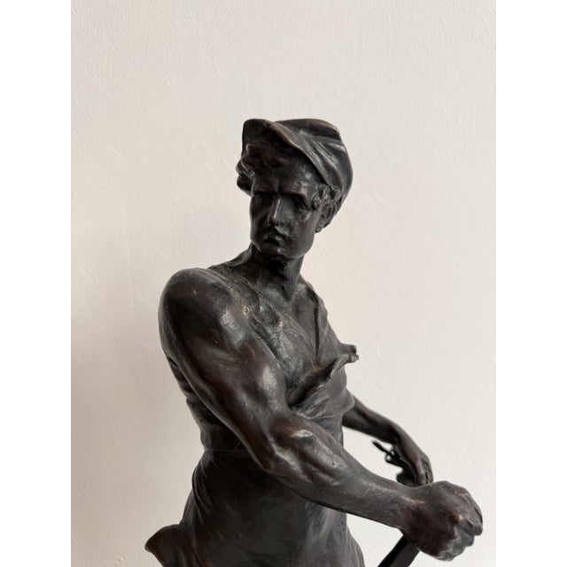 Blacksmith, 19th Century, Bronze For Sale - Image 12 of 16