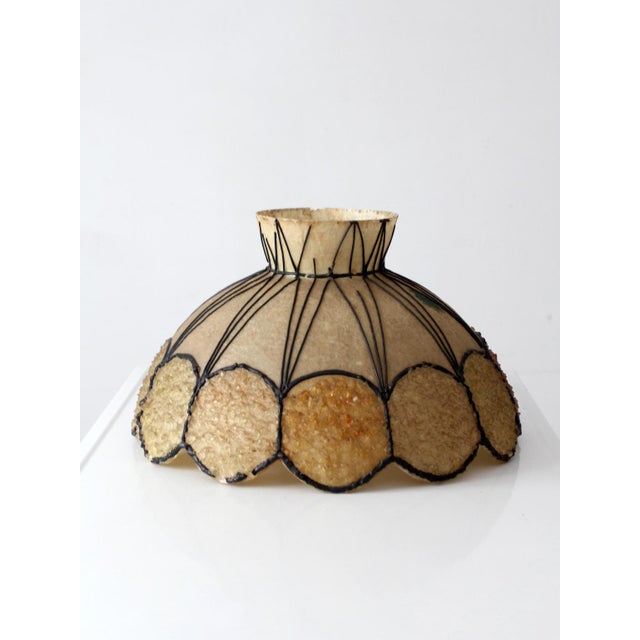 Mid-Century Modern Mid-Century Atomic Fiberglass Chandelier Shade For Sale - Image 3 of 15