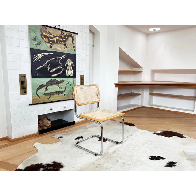 Wood Italian Mid-Century Modern Marcel Breuer Cesca Accent, Side or Desk Chair, Italy For Sale - Image 7 of 11