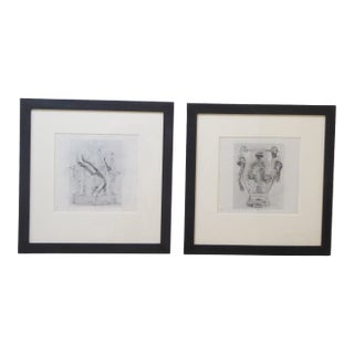 Vintage Drawings by Neal Beckerman - Set 2 For Sale