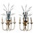 Crystal 4-Arm Wheat Sheaf Wall Sconces from Banci Firenze, Italy, 1980s, Set of 2 For Sale - Image 17 of 17