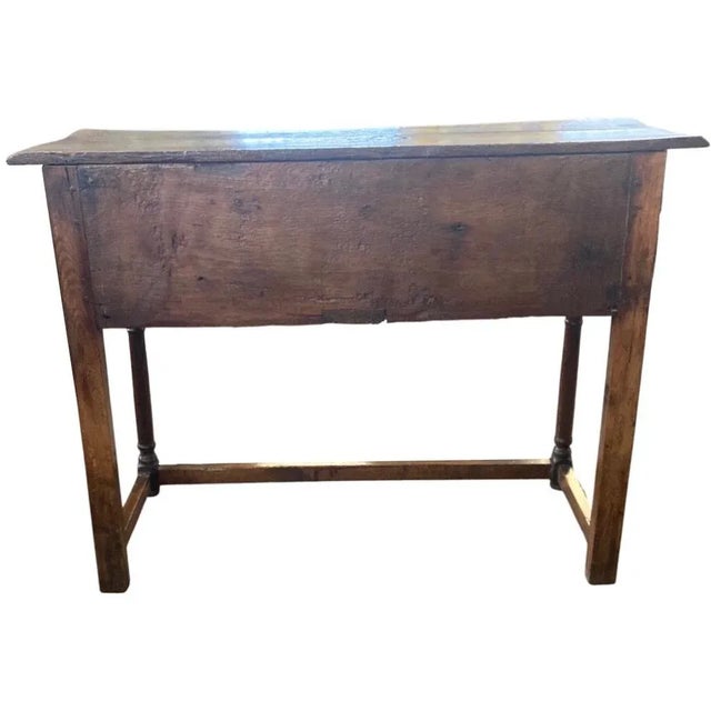 Antique George I English Oak Console Table, 1700s For Sale - Image 5 of 8