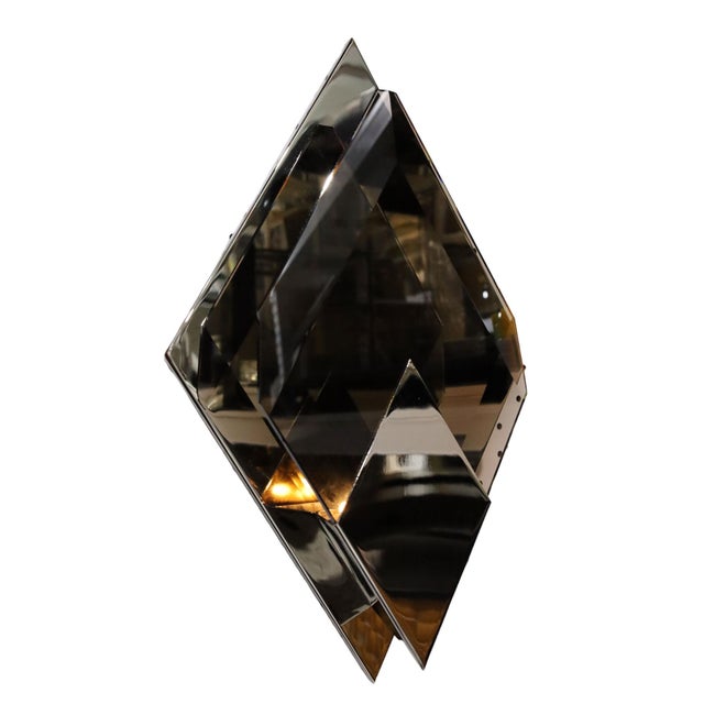 Modern Donghia Bijou Wall Sconces in Nickel and Smoked Murano Glass - 4 Available For Sale - Image 3 of 12