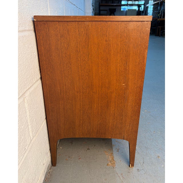 Brown Mid 20th Century Modern Nine Drawer Dresser For Sale - Image 8 of 12