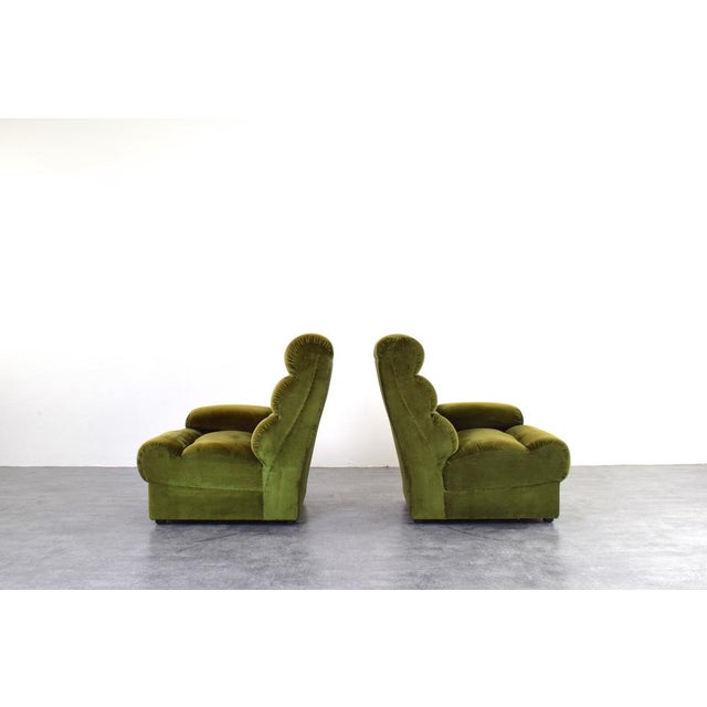 Green Mid-Century Modern German Modular Sofa, 1970s, Set of 2 For Sale - Image 8 of 12
