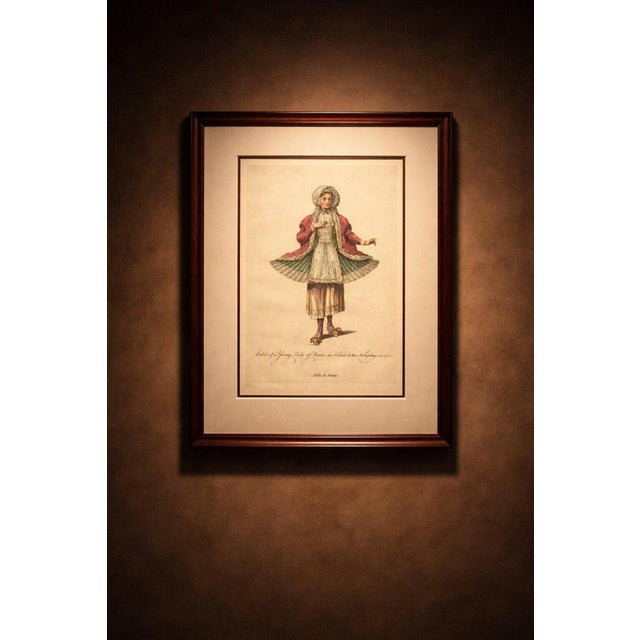 Antique Costume Print Young Lady of Naxos Archipelago Jefferys 1749 This charming engraving depicts a young lady of Naxos,...