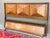 1960s Diamond Front Queen / Full Bed Frame / Headboard For Sale - Image 4 of 7