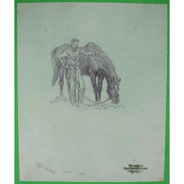 Art Sz: 12"H x 10"W Provenance: The Estate of Paul Desmond Brown