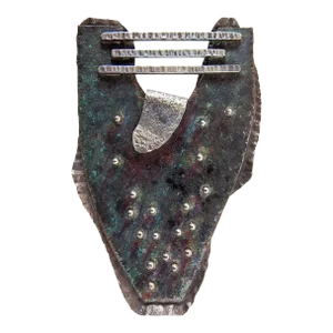 Vintage 1990's Large Sculptural Sterling and Copper Studio Brooch