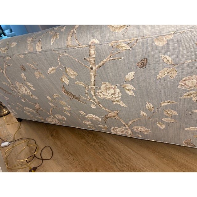 Charles Stewart Custom Sofa in Zoffany Woodville Designer Fabric For Sale In Miami - Image 6 of 9