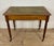 Antique English Style Wooden Writing Table with Leather Top and Drawers, 1930s For Sale - Image 10 of 13