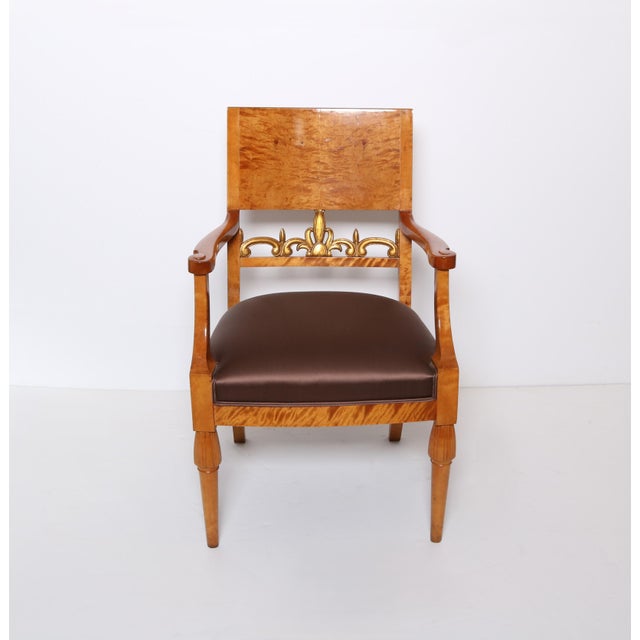 Neoclassical Single Neoclassical Armchair For Sale - Image 3 of 10