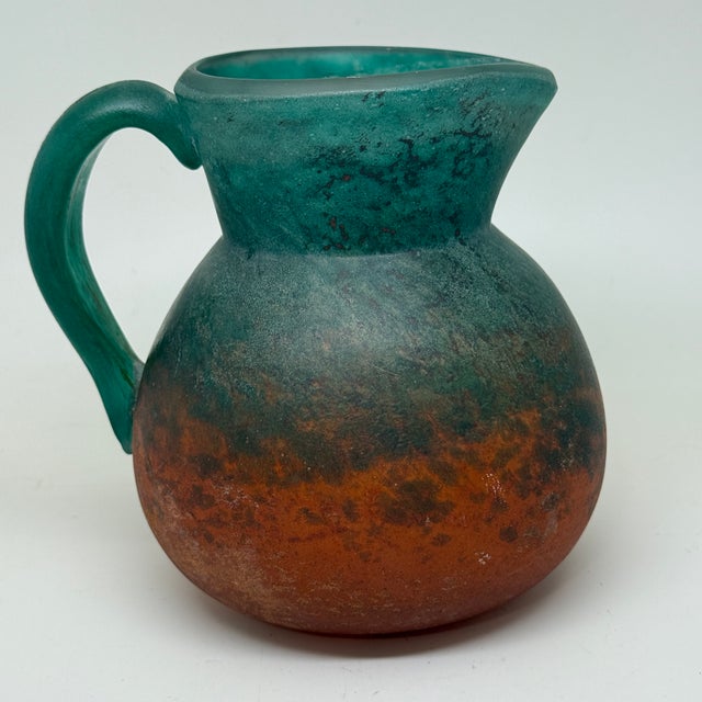 Georges De Feure (1868–1943) Pâte De Verre Glass Pitcher, Paris, Circa 1910 For Sale - Image 9 of 10