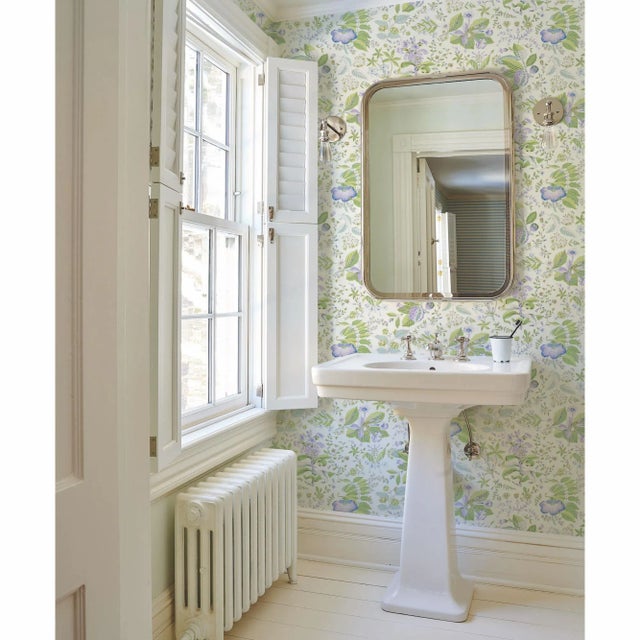 Schumacher Schumacher Pomegranate Botanical Wallpaper in Document , Sample For Sale - Image 4 of 5