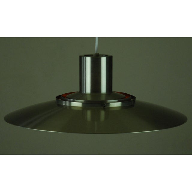 Metal Pendant Lamp by Preben Fabricius and Jørgen Kastholm for Nordisk Solar Compagni, Denmark, 1980s For Sale - Image 7 of 12