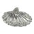 Vintage 1950s Crystal Glass Clam Shell Candy Dish Jewelry Trinket Box W Lid For Sale