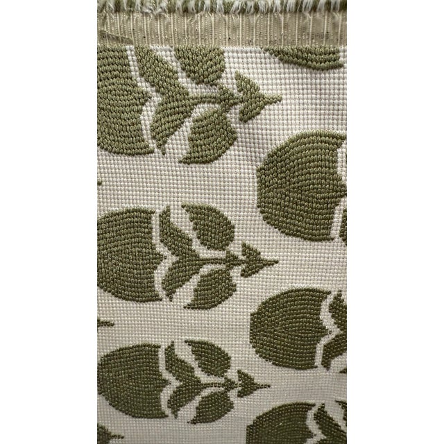 Traditional Thibaut “Willow” Green Botanical Upholstery Fabric – 2.88 Yards For Sale - Image 3 of 7