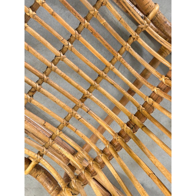 Vintage Bamboo Rocking Chair, 1970s For Sale - Image 9 of 11