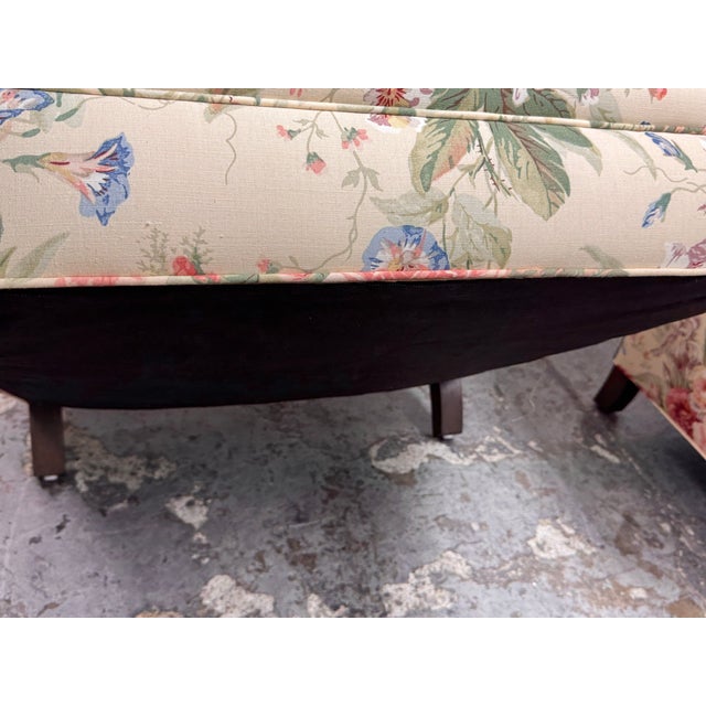 Shabby Chic Floral Patterned Arm Chairs, Pair For Sale - Image 11 of 12