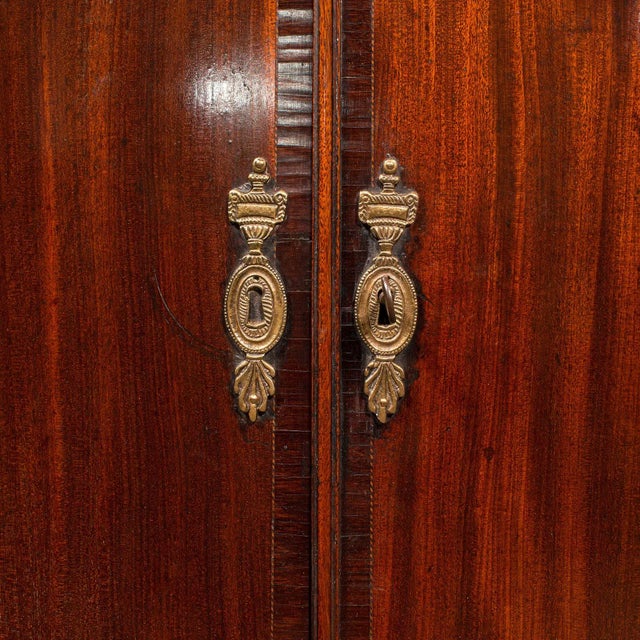 1780s Antique Georgian English Bow Front Corner Cabinet For Sale - Image 12 of 13