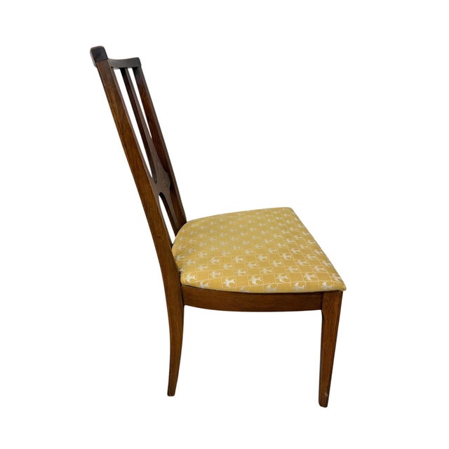 Brown Mid-Century Modern Broyhill Brasilia Walnut Dining Chairs - Set of 6 For Sale - Image 8 of 9