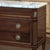 Mid-Century French Mahogany Commode With Carrara Marble Top in Louis XVI Style For Sale In Dallas - Image 6 of 17