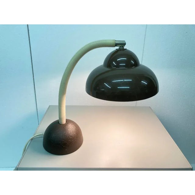 Mid-Century Modern Brown Model 21 Table Lamp from Temde, 1970s For Sale - Image 3 of 8