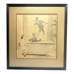 Norman Rockwell (American, 1894–1978) "Window Washer," Lithograph Signed