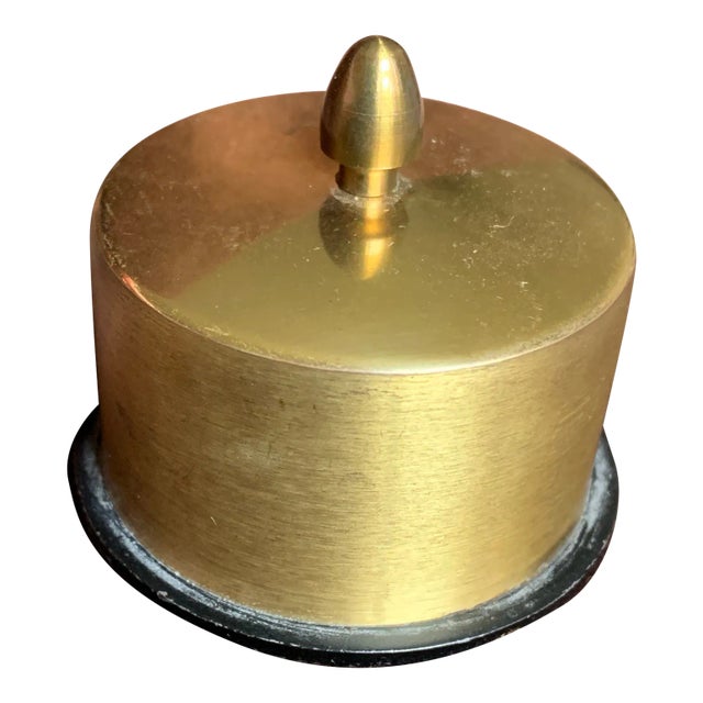 Mid 20th Century Vintage Brass Stamp Roll Holder For Sale