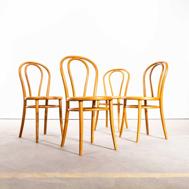 Blonde Hoopbacks with Cane Seat, 1960s, Set of 4 For Sale - Image 11 of 11