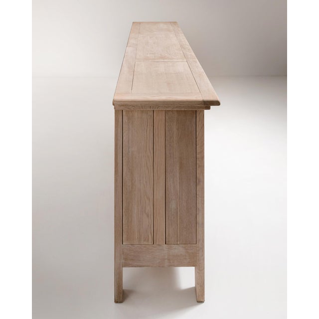 1970s French Oak Brutalist Buffet For Sale - Image 11 of 17