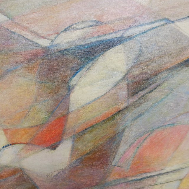 Abstract Gertrude Nason Abstract Oil on Canvas Exhibited National Academy of Design 1957 For Sale - Image 3 of 10