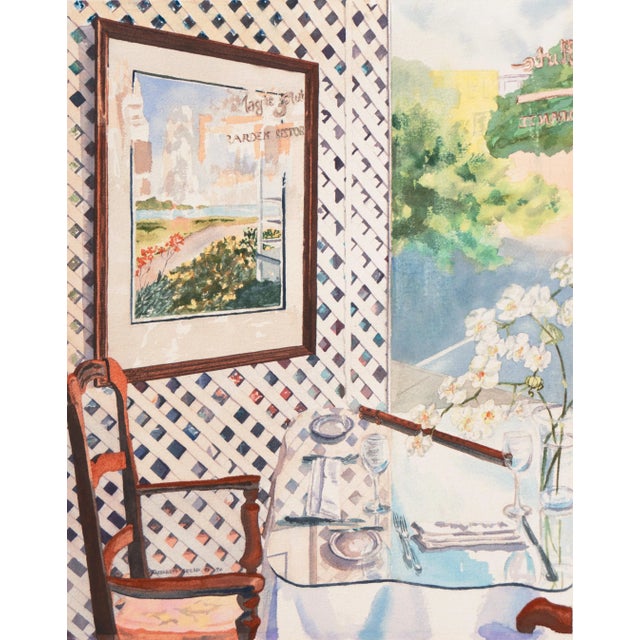 Cream 'Patio' by Elizabeth Greaf, 1990, San Francisco Academy of Art, Williamsburg, Virginia, Long Island, New York For Sale - Image 8 of 8