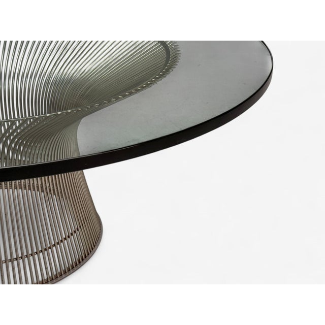 Mid-Century Modern Warren Platner, Steel, Glass, Coffee Table, United States, 21st C. For Sale - Image 3 of 8